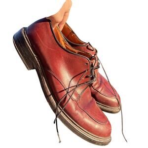 Allen Edmonds Brentwood Lace Up Leather Dress Shoes Men 9 D Men Burgundy Brown